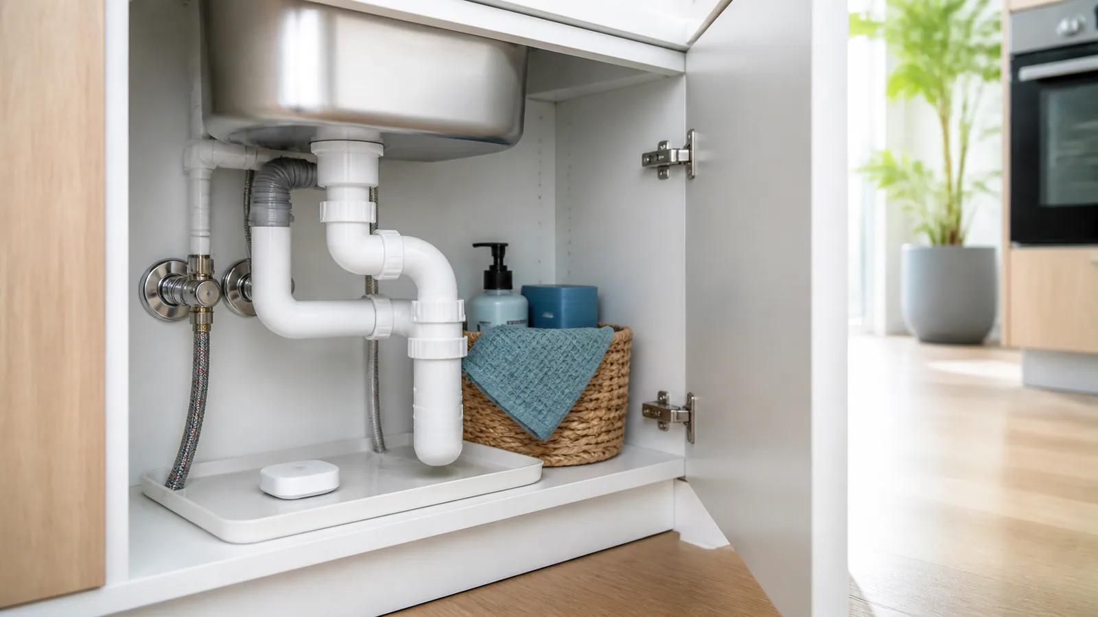 Illustration zum Ratgeber Wasserleckmelder mit Home Assistant: Platzierung, Warnungen und sinnvolle Reaktion