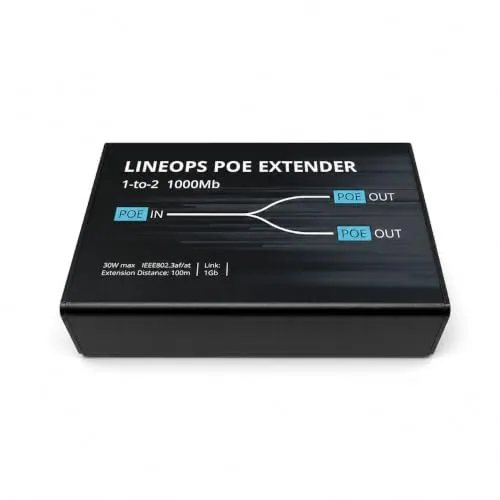 LINEOPS PoE Extender 1x2