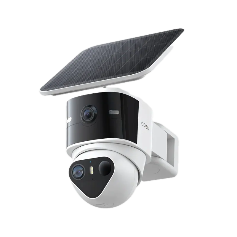 aosu T2 Pro – Caméra solaire extérieure Wi-Fi double objectif 3K