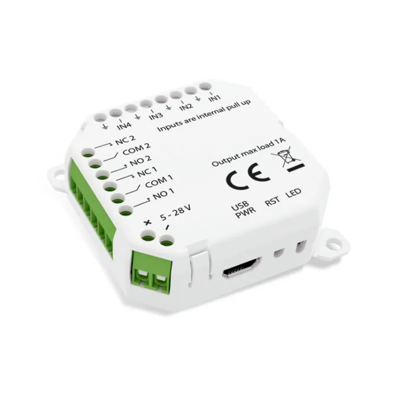 Frient Module Zigbee 3.0 – 4 entrées + 2 sorties contacts secs IOMZB-110 - vue 1
