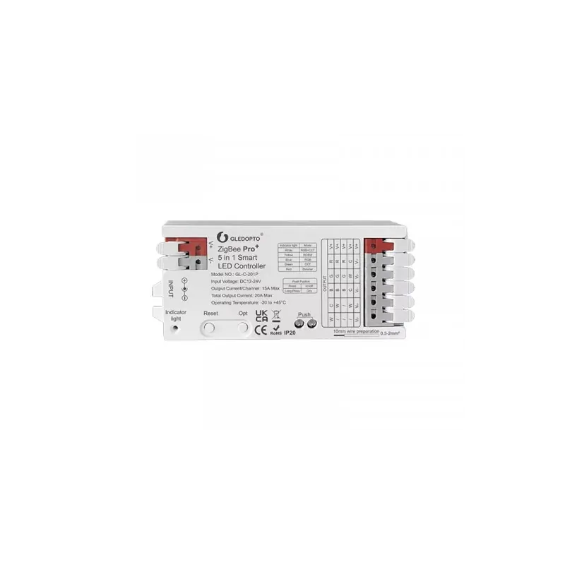 Gledopto Contrôleur LED Zigbee Pro 5 en 1