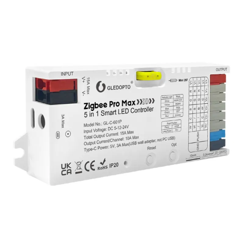 Gledopto Contrôleurs LED Zigbee Pro Max 5 en 1