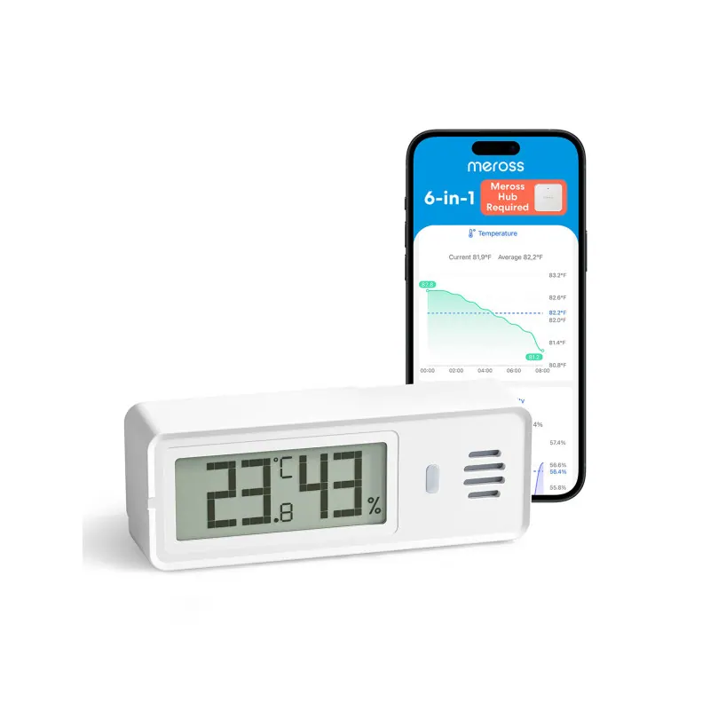 Meross MS120 – Hygromètre et thermomètre Bluetooth avec écran