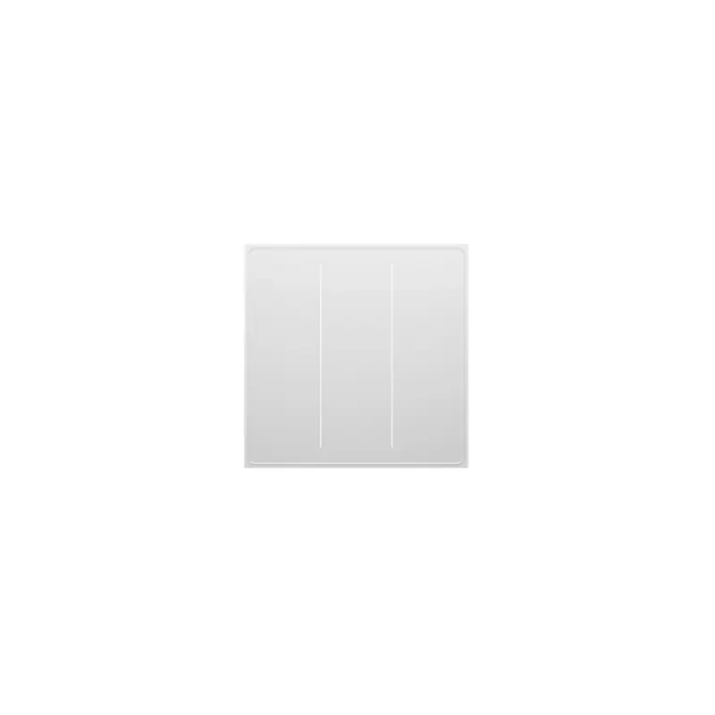 Moes Interrupteur mural Zigbee Tuya avec neutre 3 canaux blanc (Star Feather Series) - vue 1