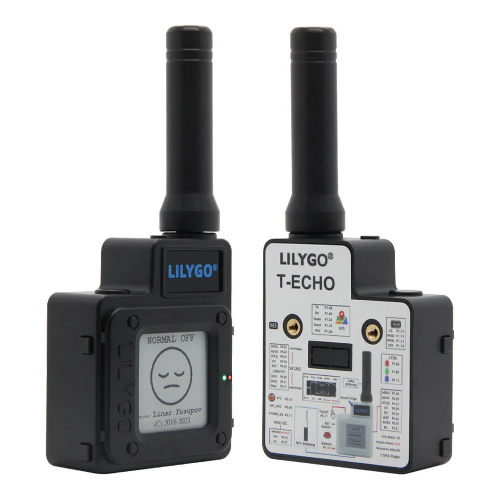 LILYGO T-Echo - terminal Meshtastic e-paper